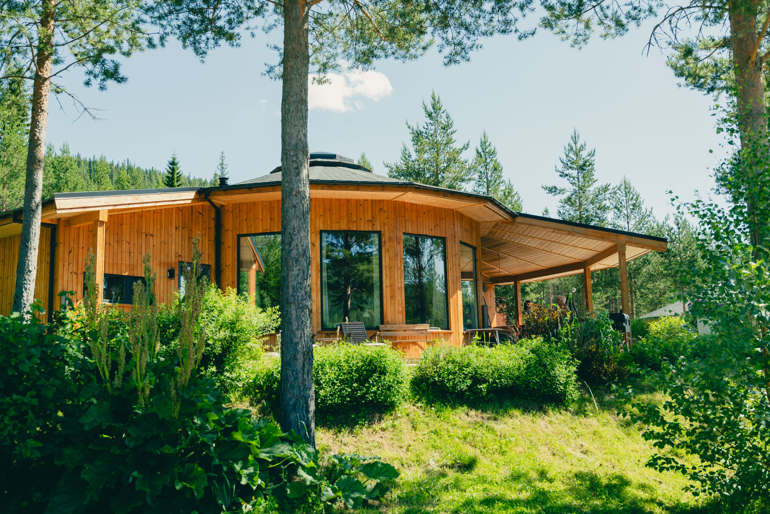 rundt hus på gaiasenteret 