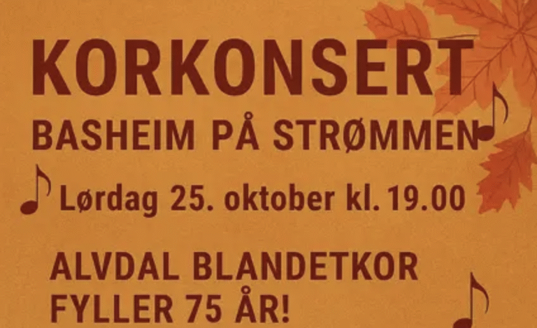 Alvdal blandetkor fyller 75 år