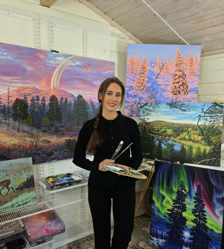 Malekurs på Huset Aukrust