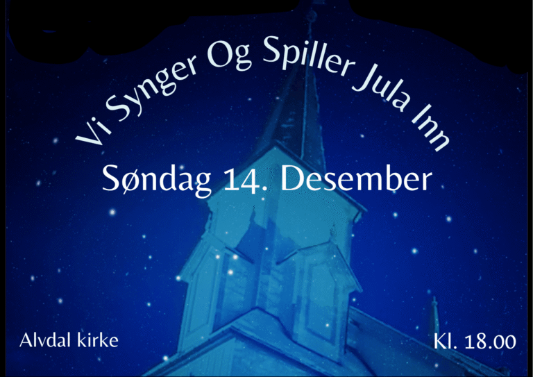 «Vi Synger Og Spiller Jula Inn» i Alvdal kirke